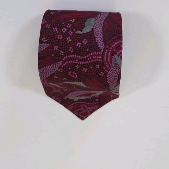 F. RVNCI Roma V. Condotti 92-93 Silk Tie Floral Hearts VTG Rare W 3.5 L 57.75 IN - Picture 14 of 16